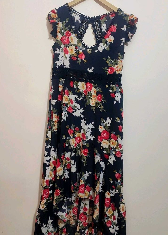 Multi Floral Printed Dress For 36 Bust