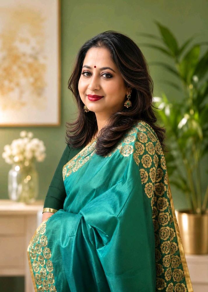Shyamolika pure katan silk with embroidery saree