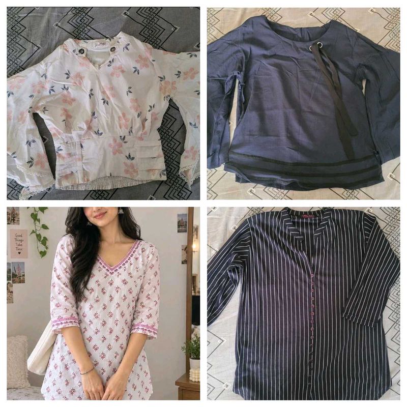 set of 4 women tops