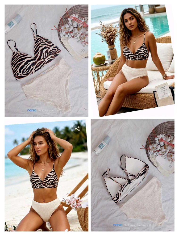 Zebra Print Bikini Set