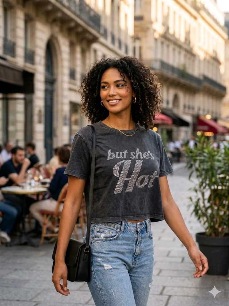 Graphic Print charcol T-Shirt