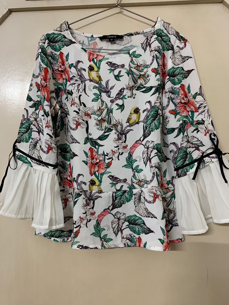 Korean Top Floral Coquette - Madame