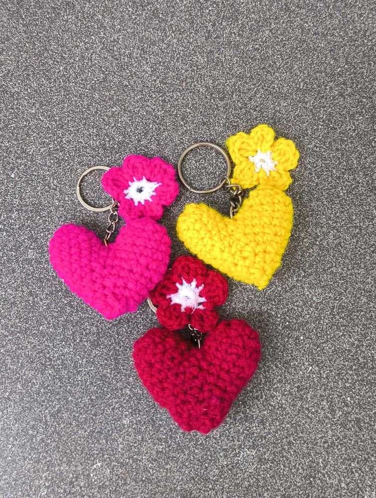Heart Keychain Set of three