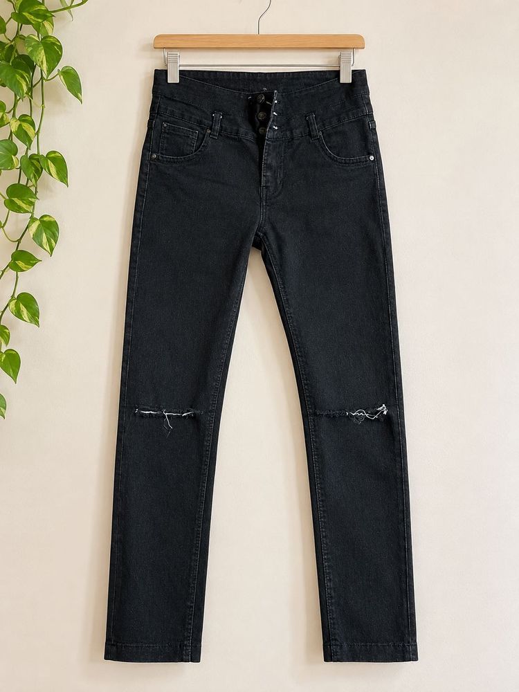 Women's Black Ripped Jeans