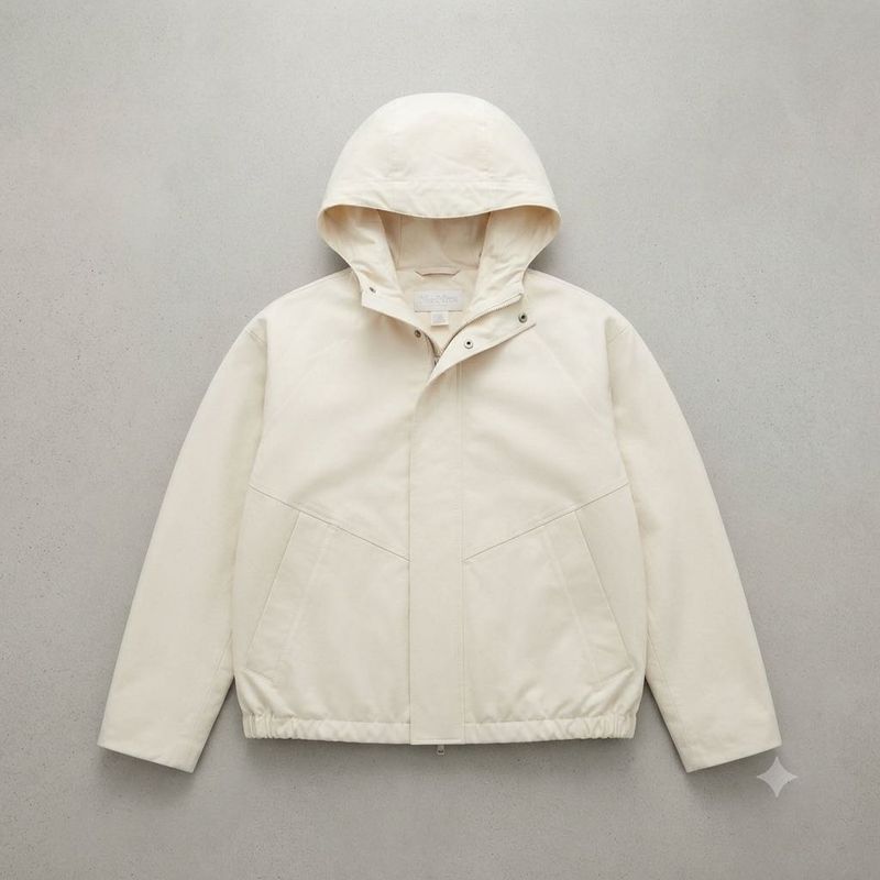 Cream Hooded Jacket