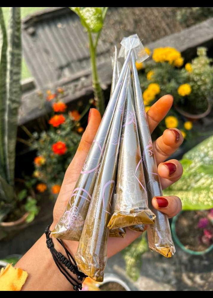 5 Mehndi Cones - Ready to Use!