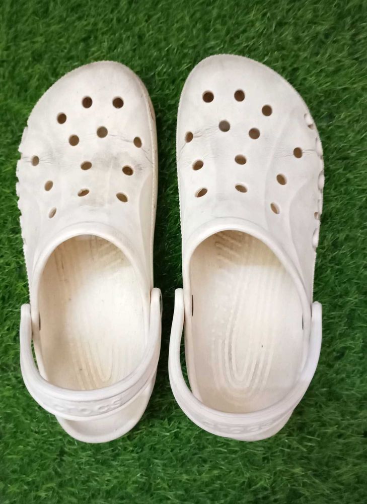 White Crocs Clogs