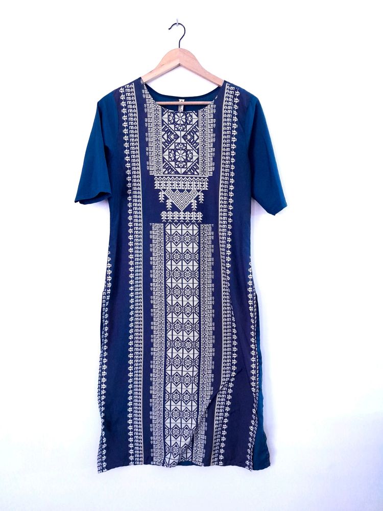 Grey Printed Kurta (Women's)