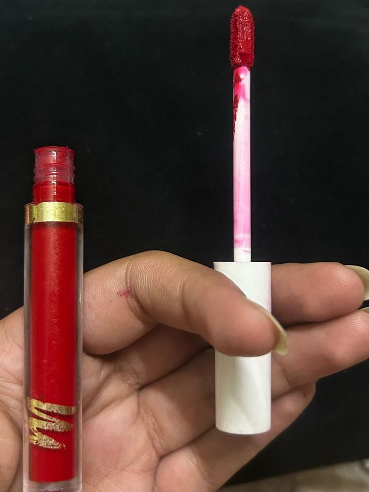 Vibrant Red Lipstick Swatch