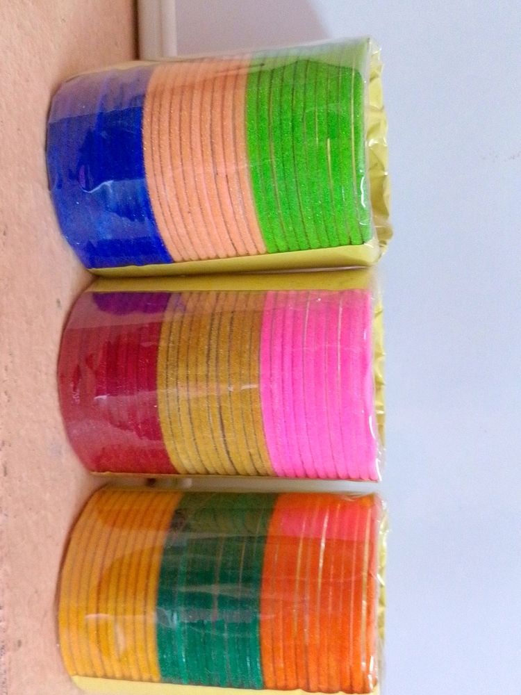 Trikcy Velvet Bangles Multi Colours