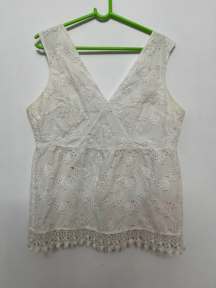 White Schiffili Tunic