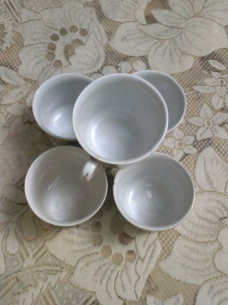 Ceramic Tea Cups - Set of 5