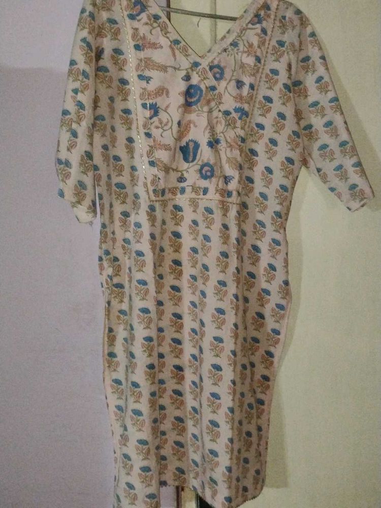 jaipuri Beautiful Printed Kurta with dhoti