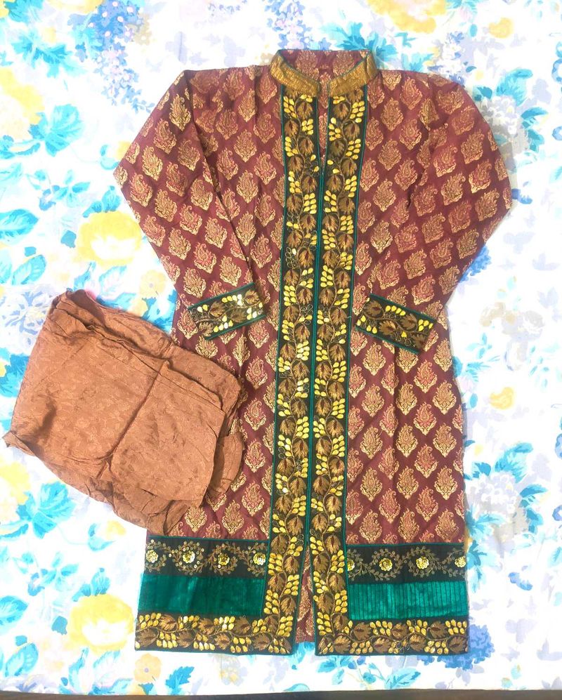 Chhabra 555 Embroidered Kurta and Churidar Se