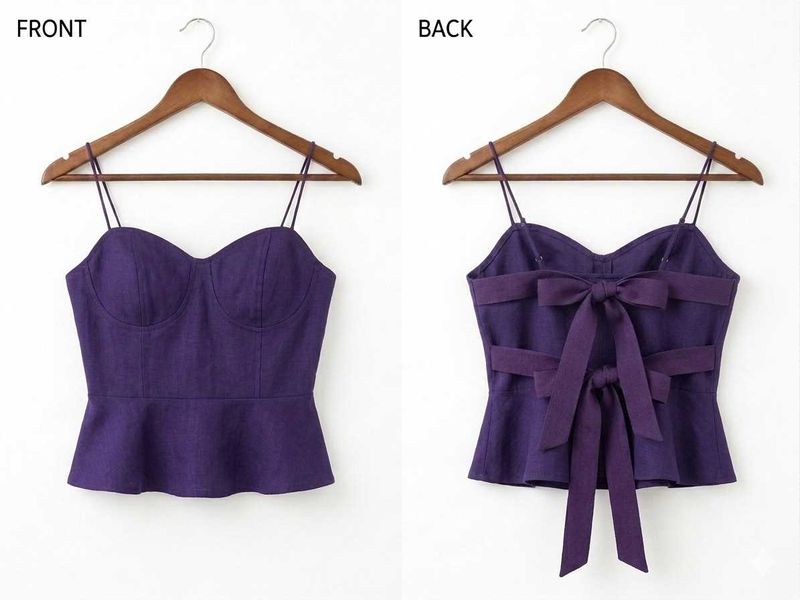 Purple Peplum top