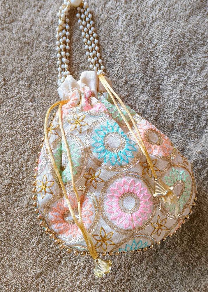 Embroidered Potli Bag