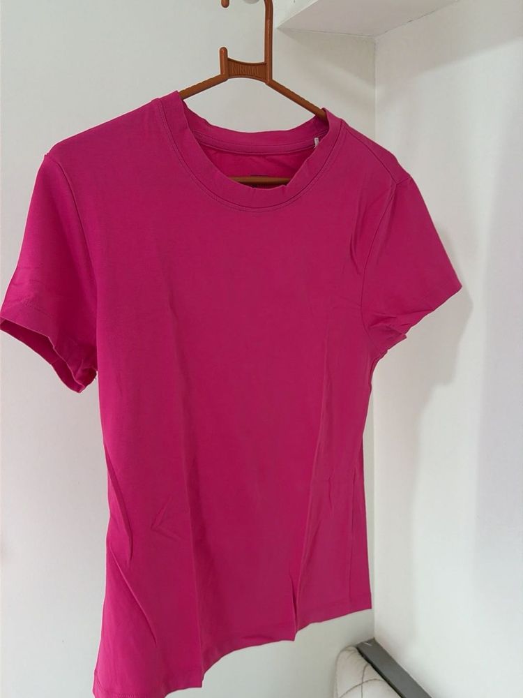 Vibrant Pink Short Sleeve T-Shirt