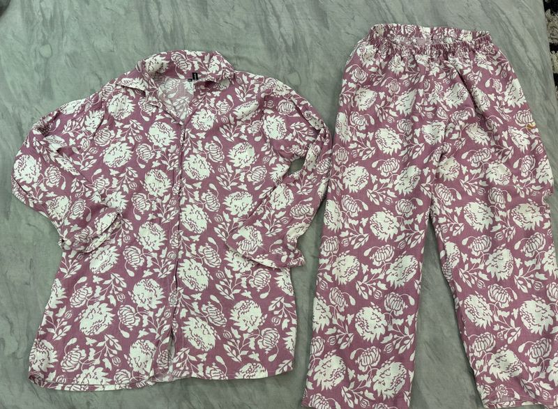 Floral Print Button-Up co-ord set