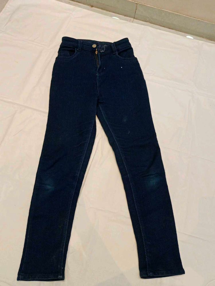 Classic Dark Wash Skinny Jeans for 10 to 12 yr