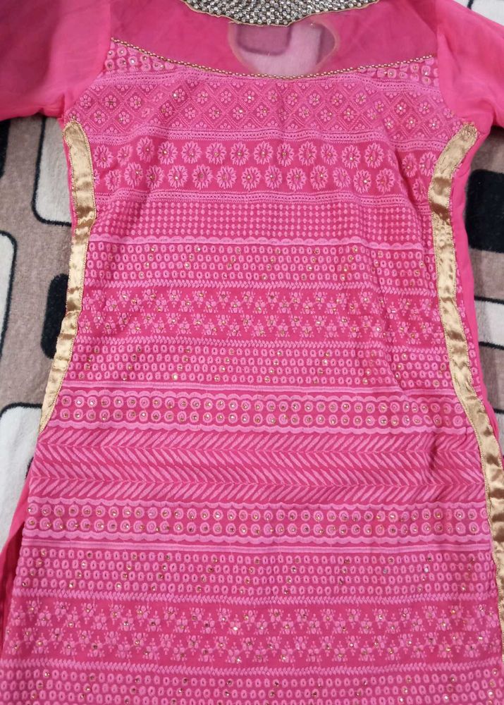 Heavy Pink Festive Wear Kurti ❤️❤️