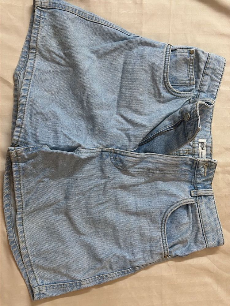 Light Wash Denim Shorts