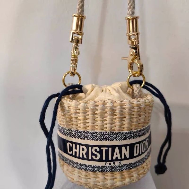 Dior VIP novelty Straw bag