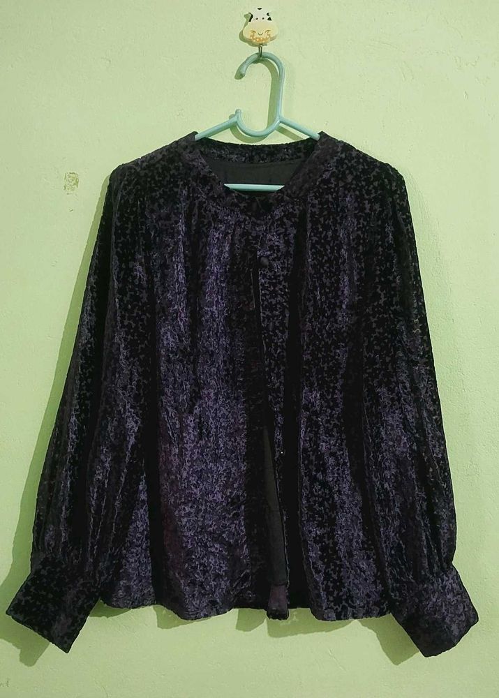 Velvet Purple Blouse