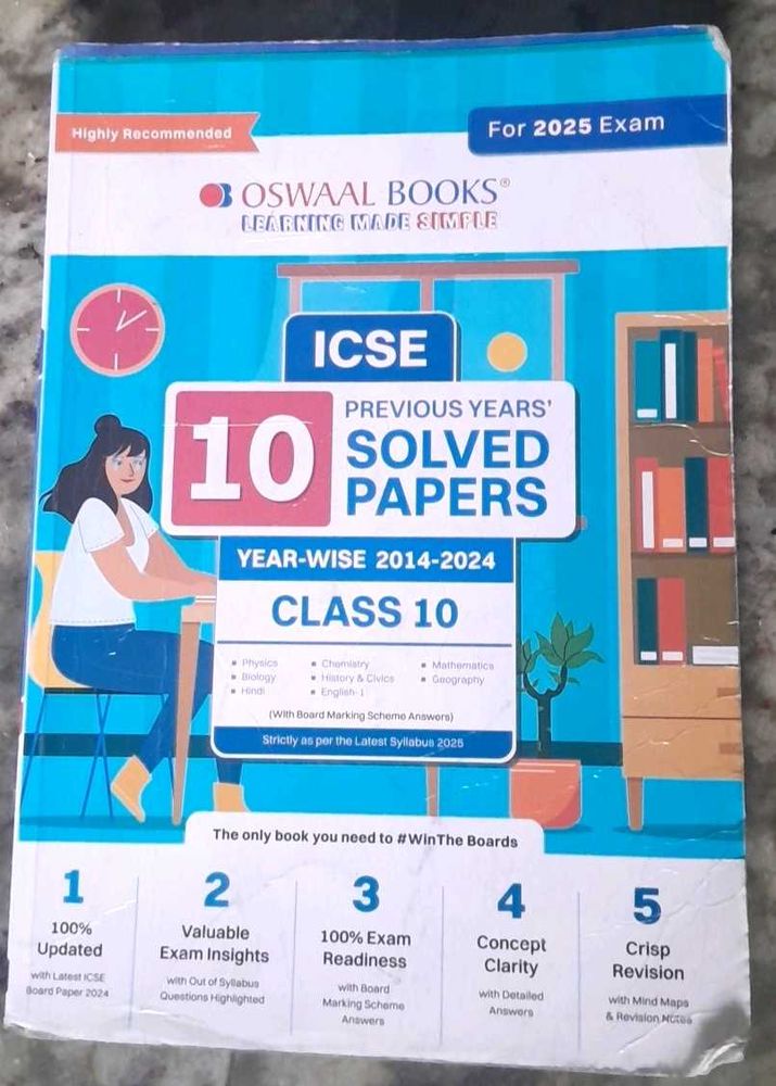 Oswaal ICSE 10 Previous Years' Solved Papers