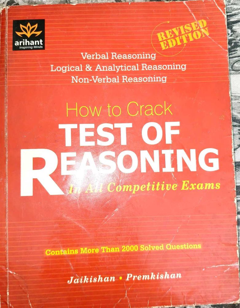 How to Crack Test of Reasoning Book USED
