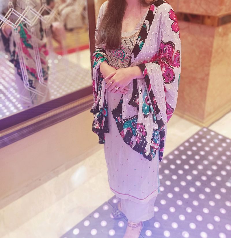 HEAVY EMBROIDERED SUIT