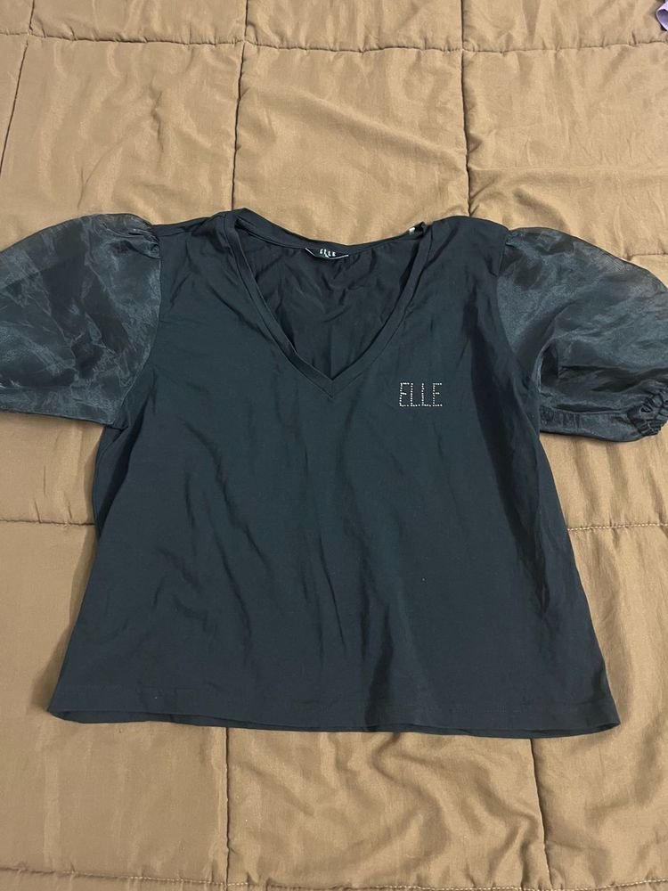 Elle Black Top - Stylish &amp; Trendy