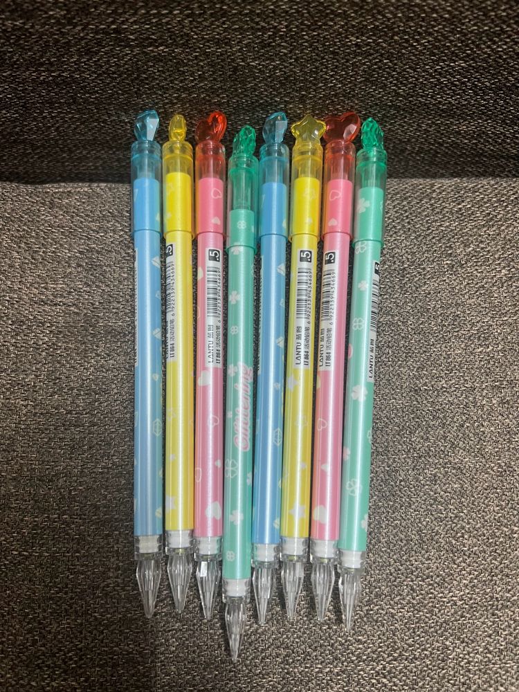 Lead Pencils With Crystal On Top Pack Of 8