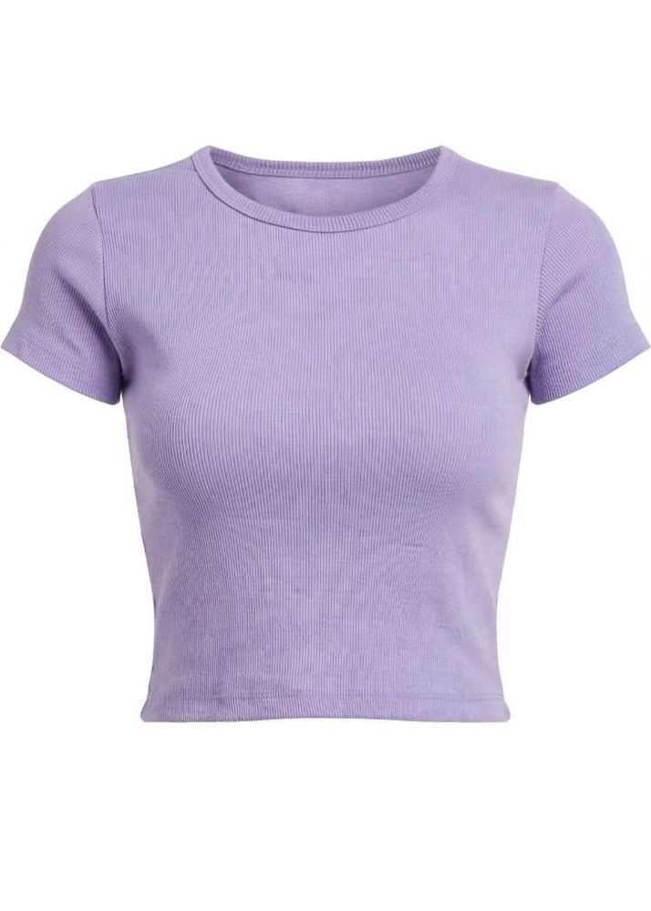 Lavender Ribbed Crop Top