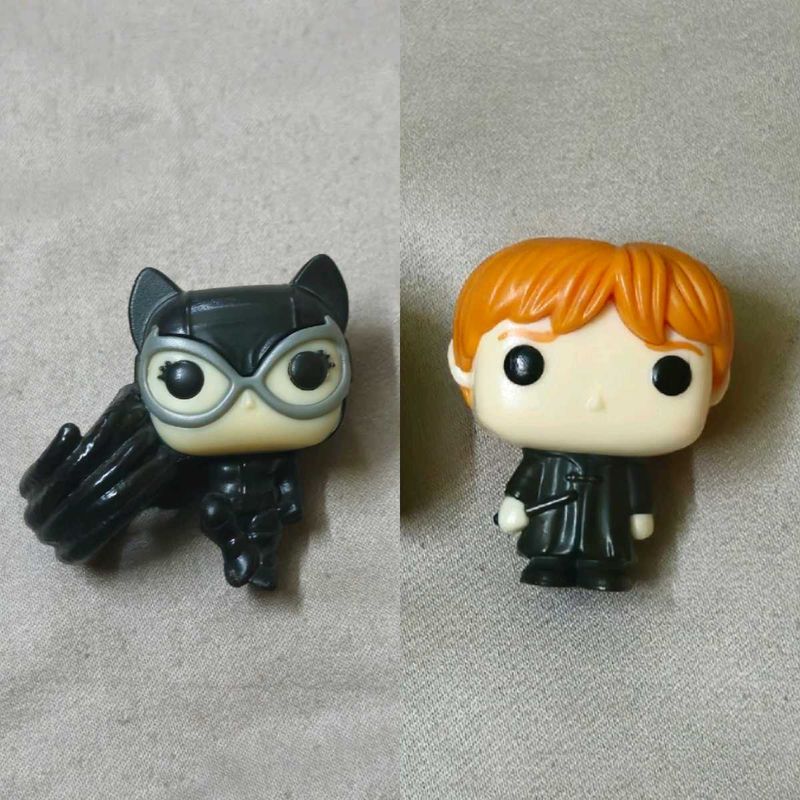 Catwoman and Ron combo (kj funko figures)