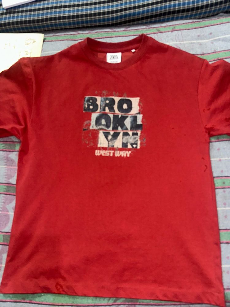 Zara Red Tshirt At Good Condition