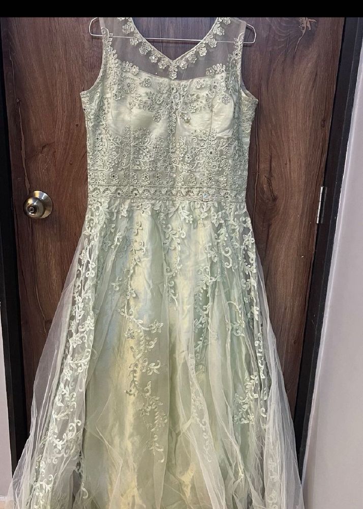 Elegant Mint Green Gown