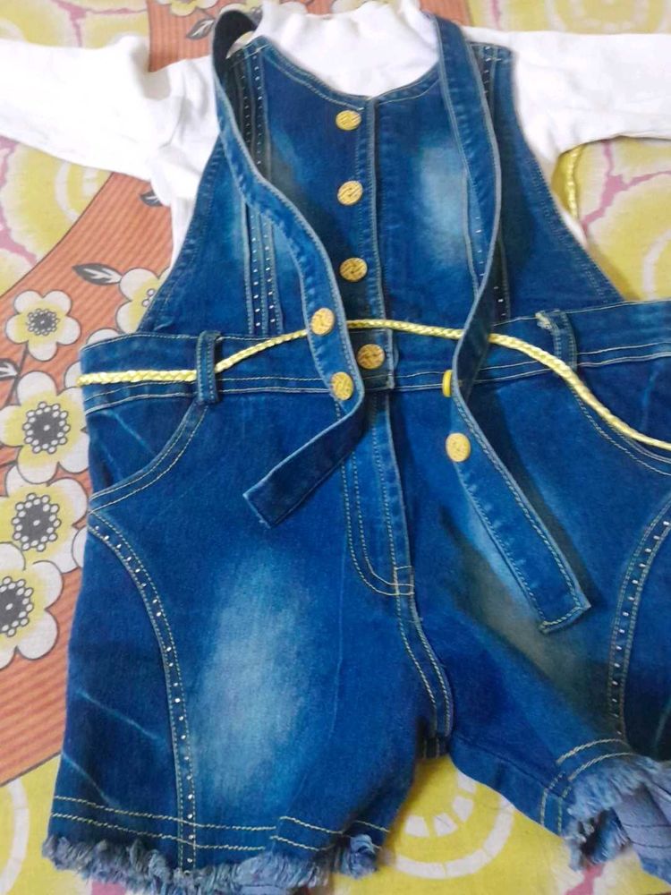 Two Piece set denim Dungrre|Top and bottom  se