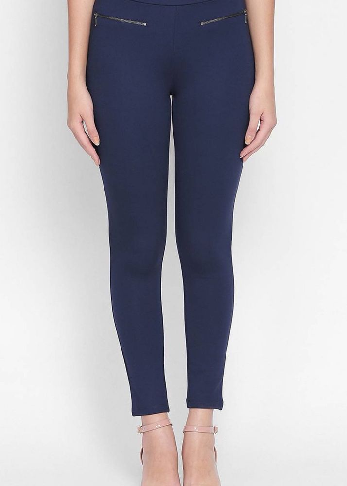 Brand New Pantaloons Tregging In Navy Blue 28