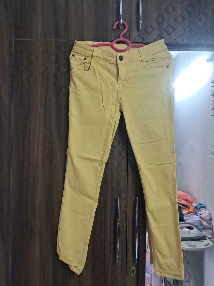 Yellow Denim Jeans