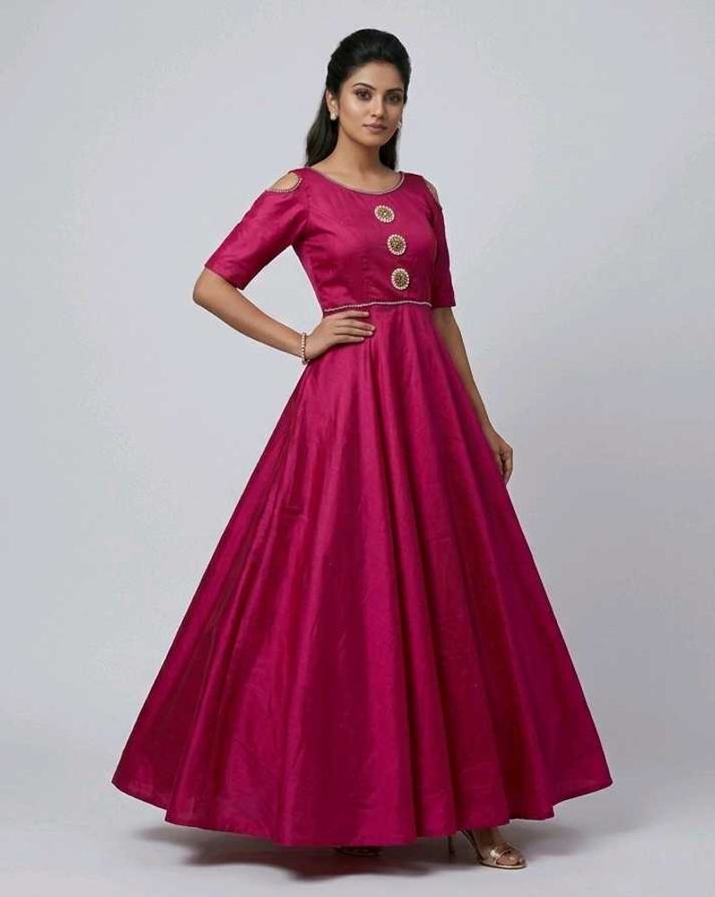 Elegant Pink Ethnic Gown