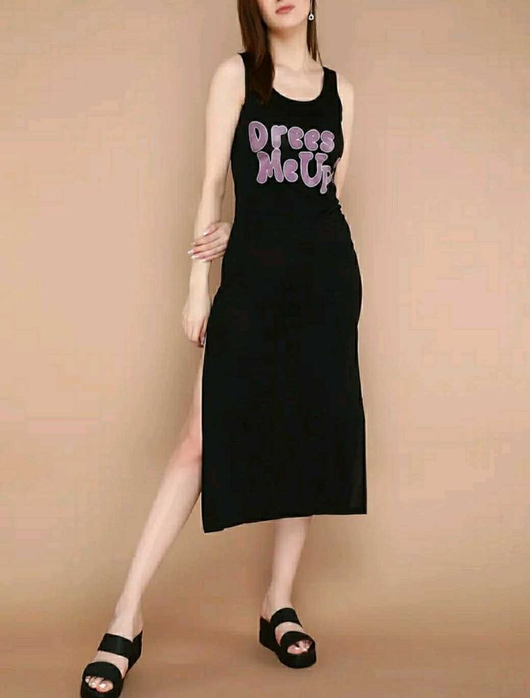 🕷Black 'Dress Me Up' Tank Dres