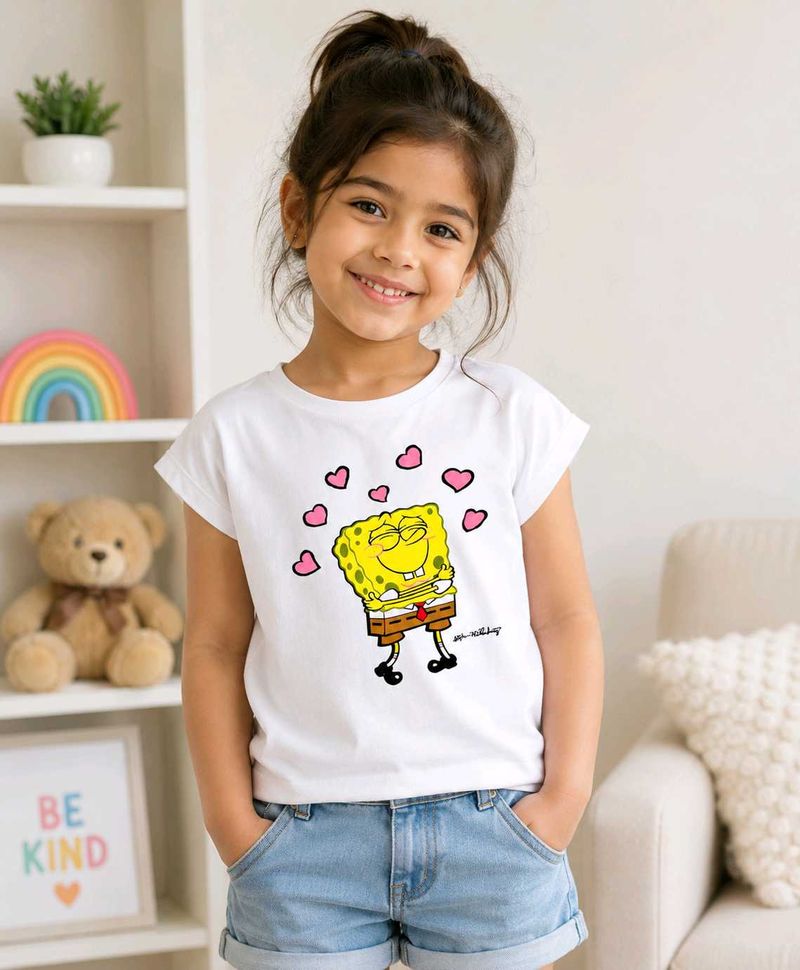 Cute Spongebob Graphic T-Shirt