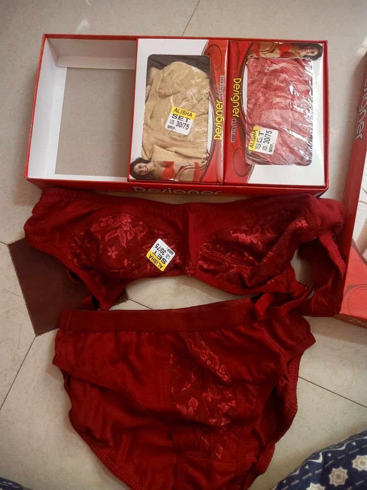 Bra Penty Set , 3 Colors Available , Size 30 &amp; 36