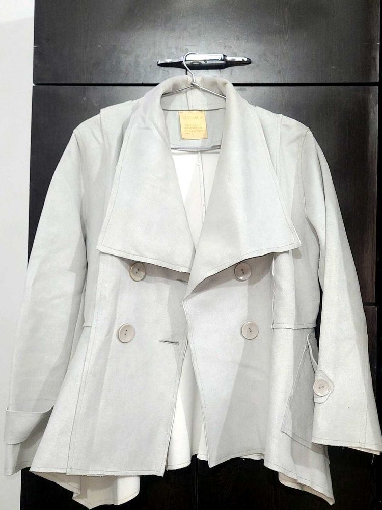 Grey Export branded trenchcoat