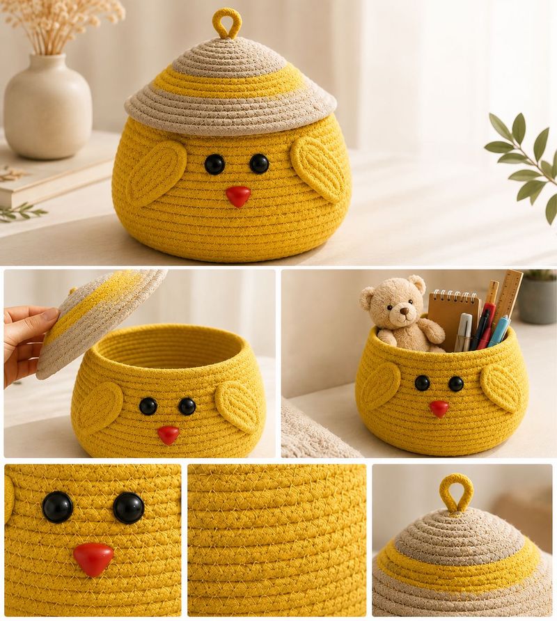 Jute Handwoven Multipurpose Large Storage Basket