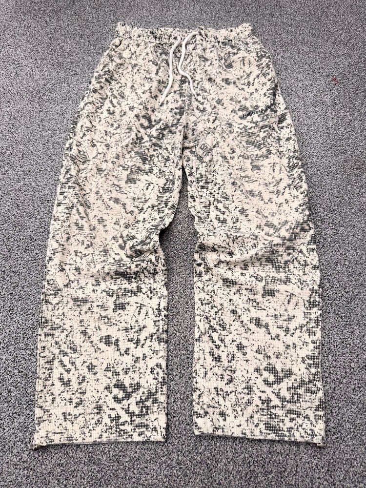 Unique Print Wide-Leg Pants