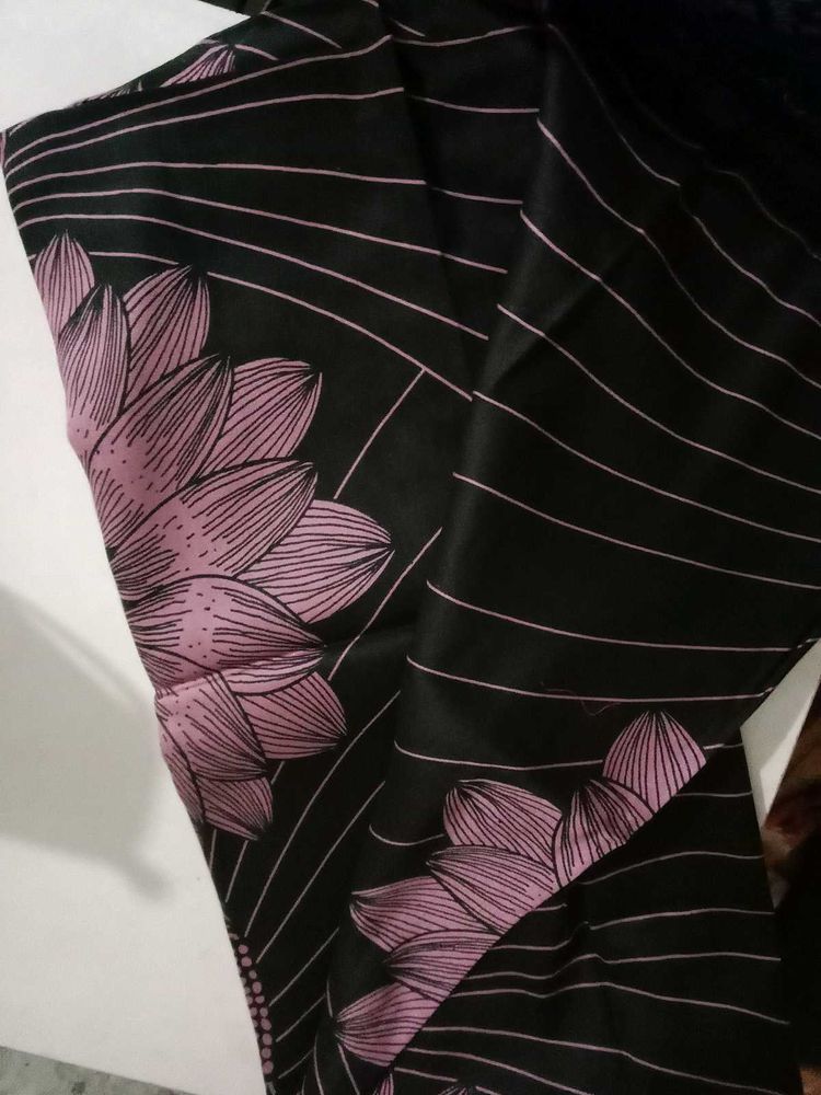 Black Floral dupatta