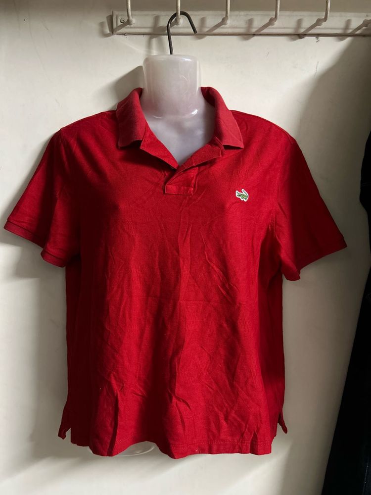 Woman Red Polo Shirt