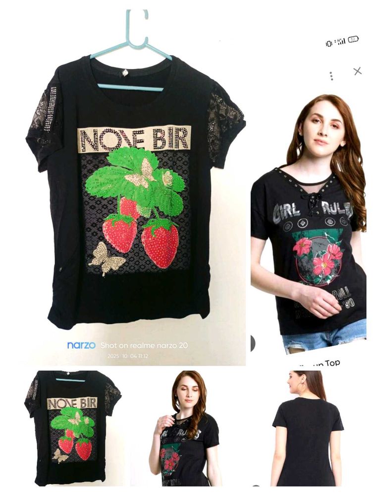 Black Graphic  t-shir