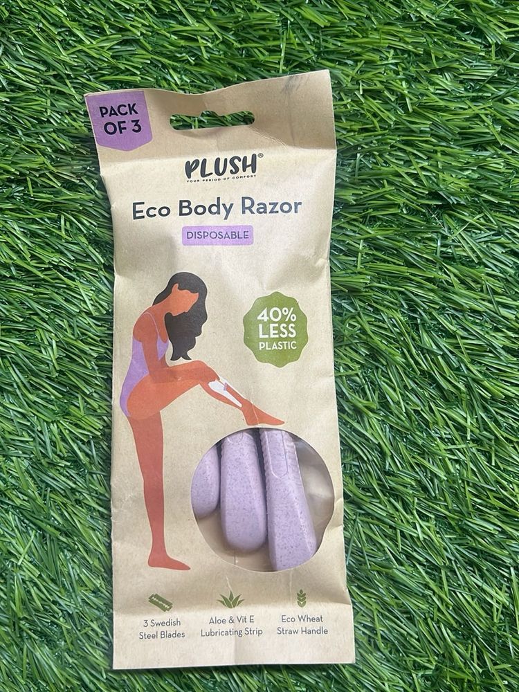 Plush Eco Body Razor - 3 Pack